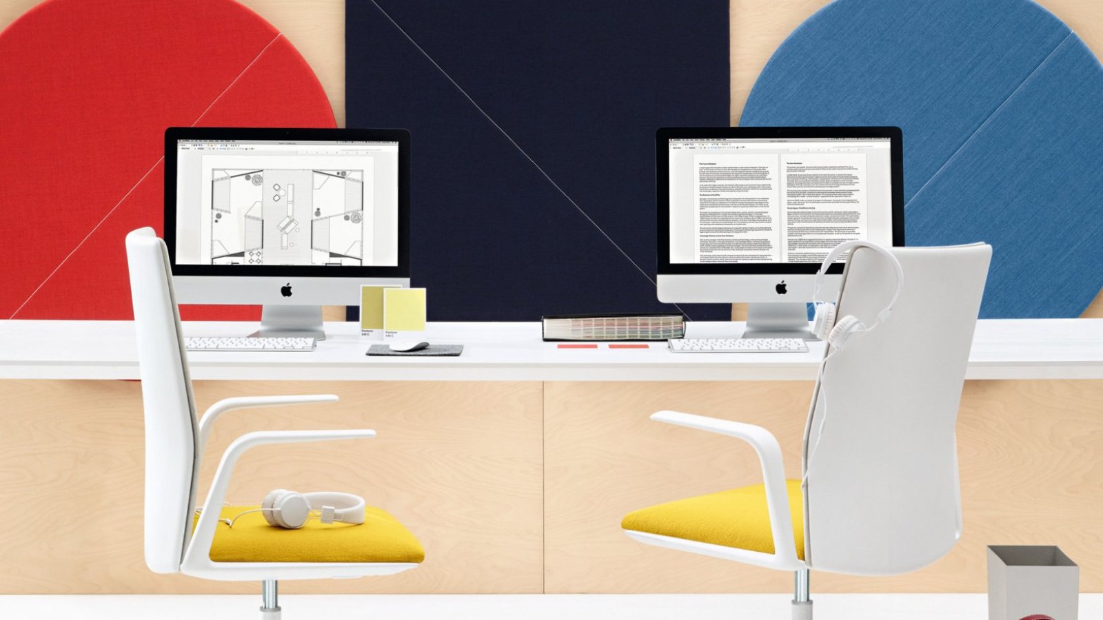 Siège de bureau Kinesit d'Arper à un poste de travail