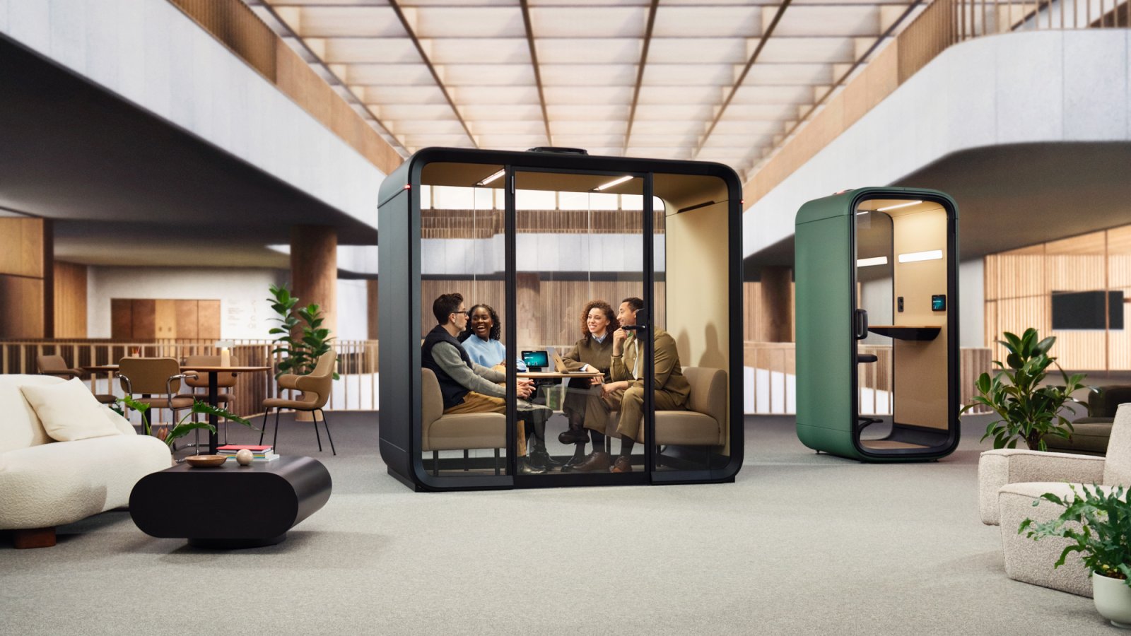 Pod de réunion Framery Four dans un bureau français