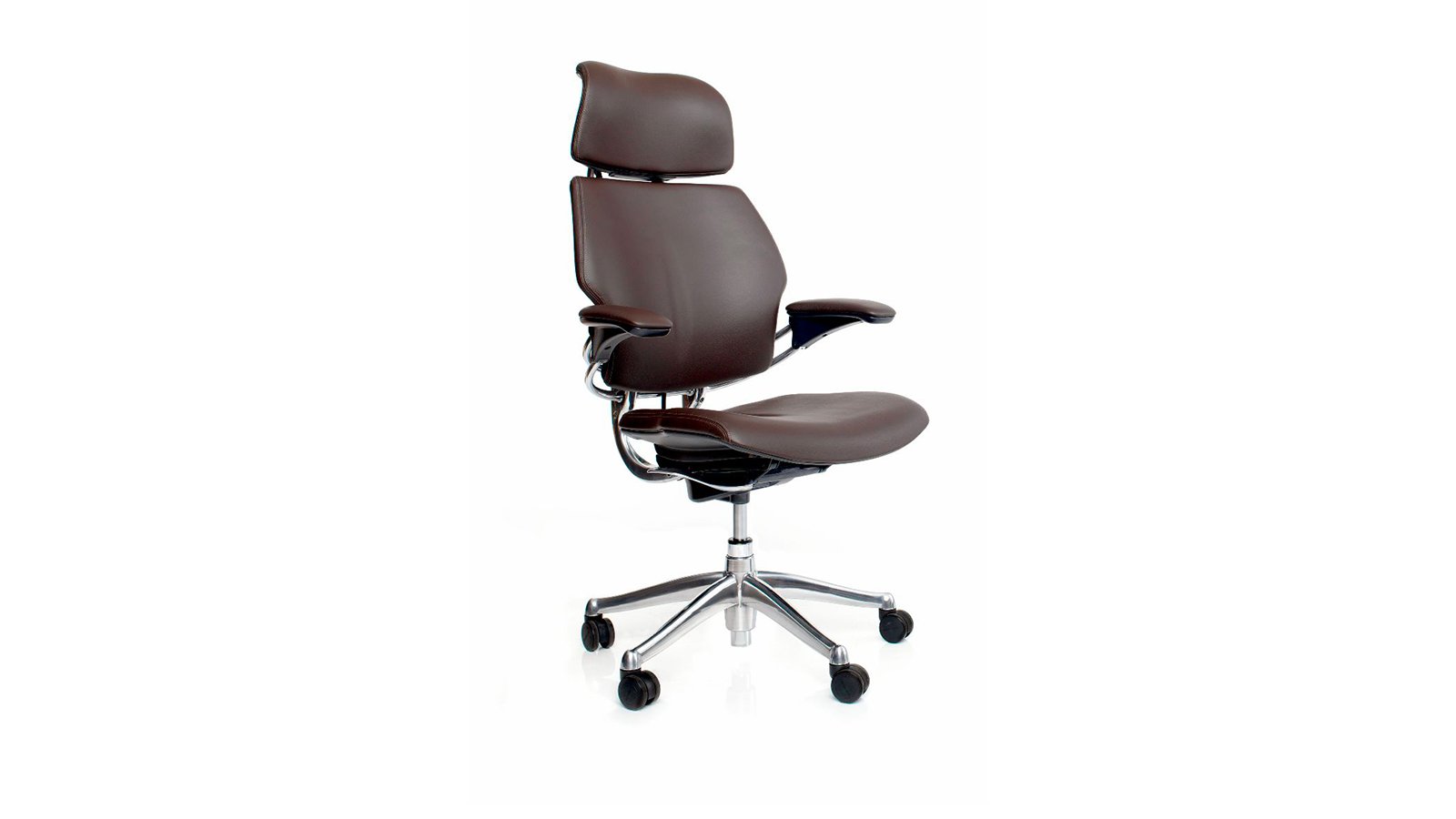 Fauteuil de direction Freedom de Humanscale avec appui-nuque en cuir