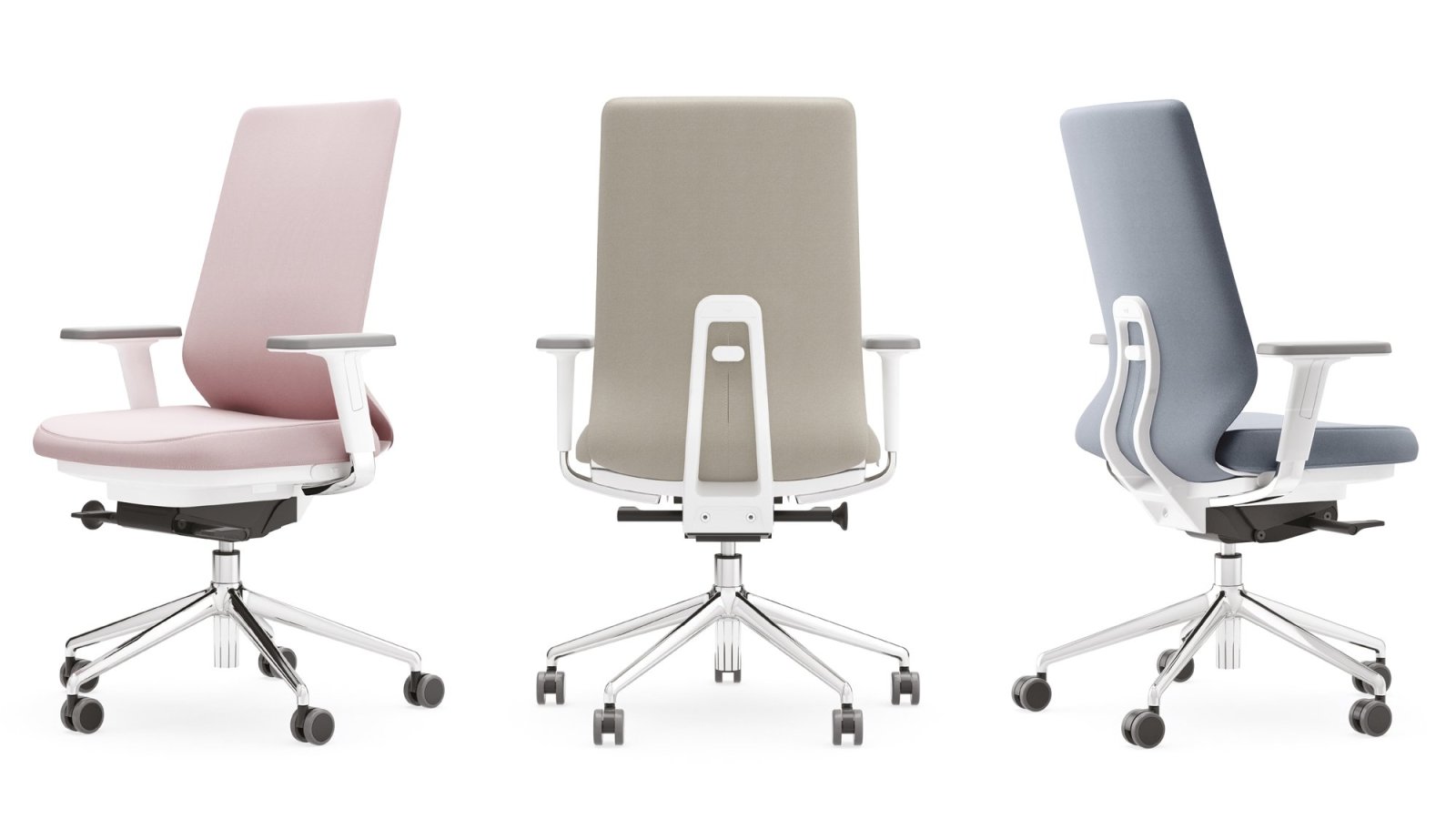 Sièges de bureau ergonomiques Pyla d'ICF aux postes de travail