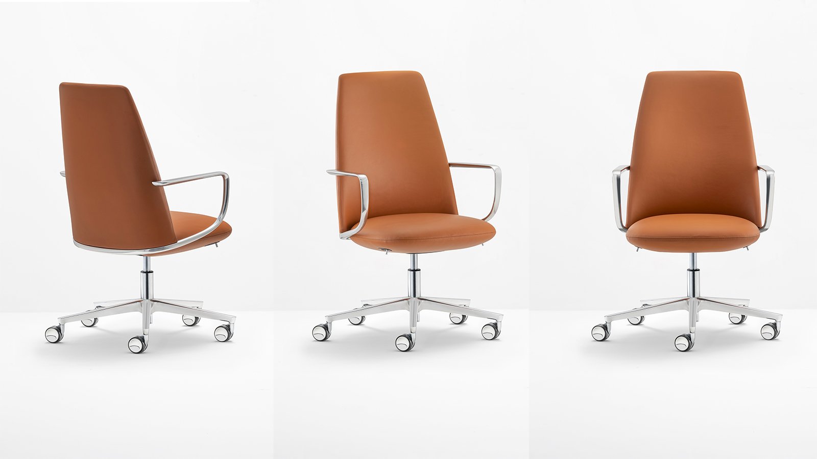 Fauteuil de direction Elinor 3755 de Pedrali à dossier haut