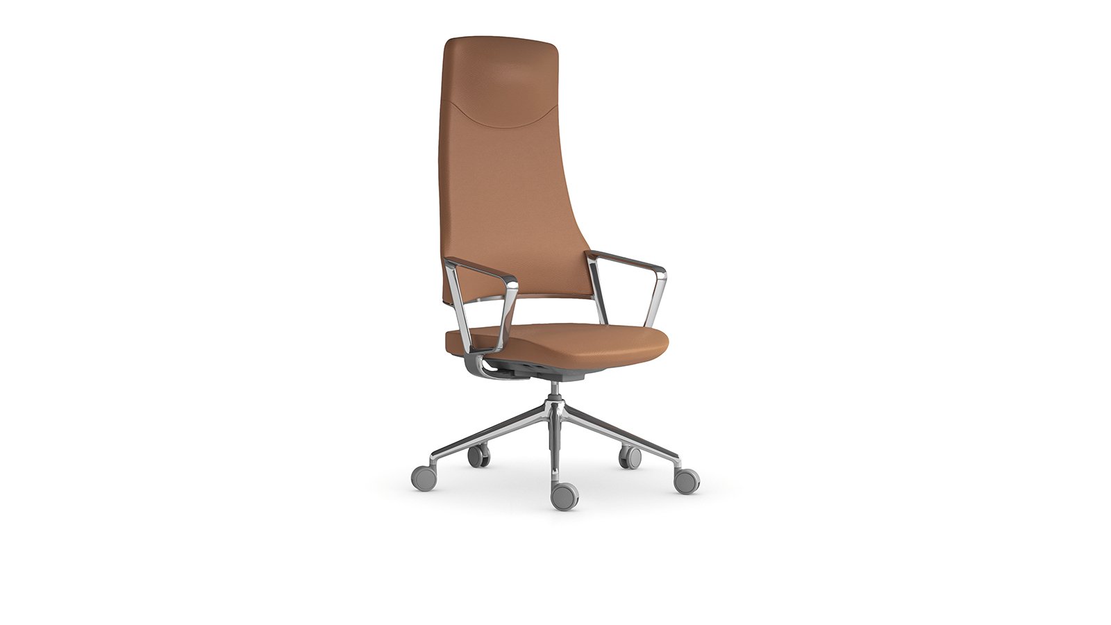 Fauteuil de direction Aventador de Quinti à dossier haut