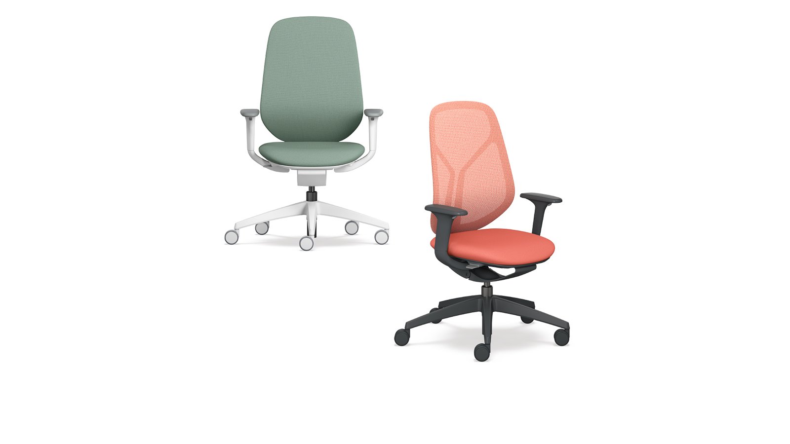 Siège de bureau modulaire se:kit de Sedus à dossier résille gris dans un open space