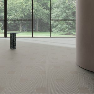 Surface en grès Fringe de Mutina aux segments gravés