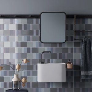 Mur en carreaux Diarama de Mutina à l'effet pictural
