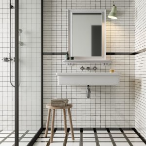 Motif Double White de la collection Mattonelle Margherita de Mutina