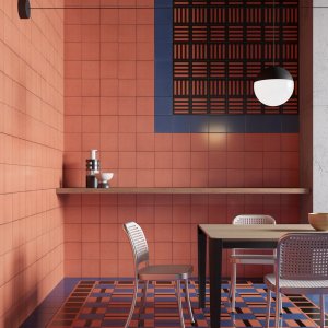 Carreau au motif Square Black, Mattonelle Margherita de Mutina, 20,5 x 20,5 cm