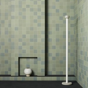 Sanitaires de bureaux habillés de Mews couleur Light Blue