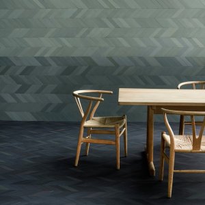 Chevrons courts Mews couleur Ink en double bâton rompu