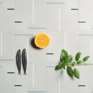 Carreaux Futura 15x15 posés avec un joint de trois millimètres