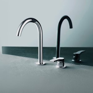 Buse latérale orientable de la série AL/23 de Fantini, finition chrome