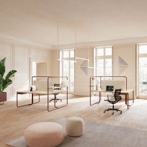 Barre LED en aluminium brossé au-dessus du bench Itube