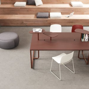 Table de réunion ovale Itube d'Alea Office