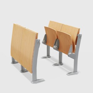 Rangée Omnia Evolution avec tablettes anti-panique relevées
