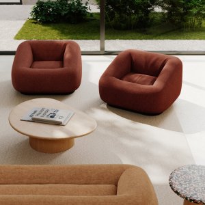 Assises lounge Aom dans un espace commun d'hôtel