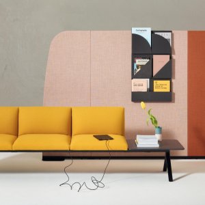 Coin lounge Kiik dans un espace collaboratif