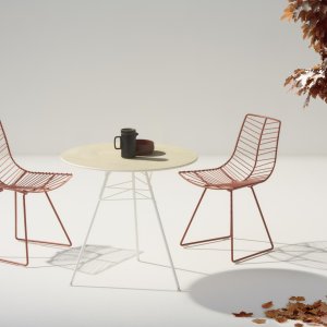 Fauteuil lounge Leaf d'Arper avec coussin frontal amovible
