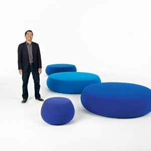 Pouf Pix cinq places de 177 cm