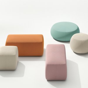 Pouf Pix bas de 55 cm de diamètre