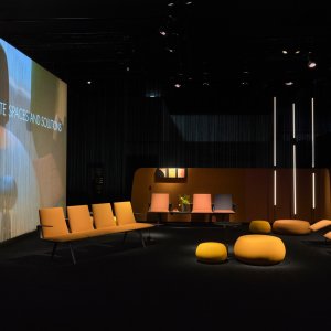 Pausit installé dans un hall très fréquenté