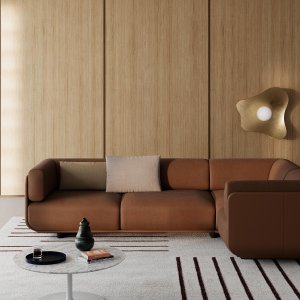 Détail de l'angle du système modulaire Shaal