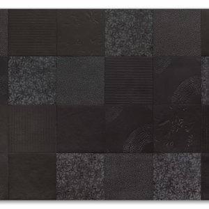Détail du signe graphique sur un carreau Chymia