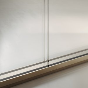 Cloison Slender en verre cannelé pour l'intimité