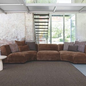 Chaise longue 165 gauche du canapé Cloud avec son flanc incurvé