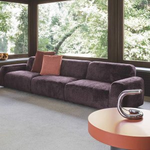 Canapés et assises lounge : composition d’angle Cloud de Flexteam