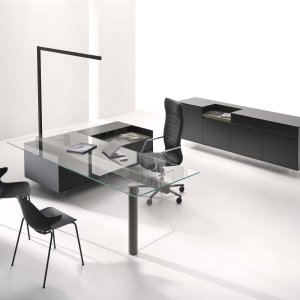 Voile de fond en HPL du bureau moderne Cloud de Codutti