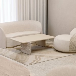 Ginza de Codutti : la table de réunion que le fabricant propose aussi comme table à manger