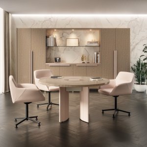 Bibliothèque console Mithos avec spots LED intégrés