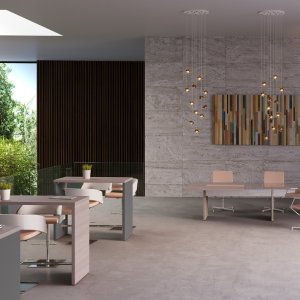 Armoire One de Codutti à portes en verre trempé et cadre aluminium brillant