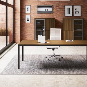 Plan en mélaminé antireflet du bureau D1