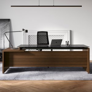 Bureau GO STEEL sur supports tubulaires 120×40 mm