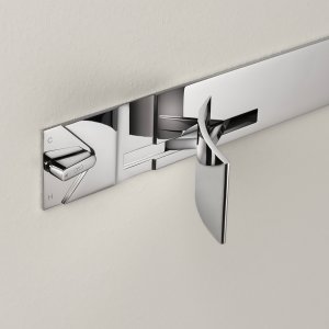 Commandes de la colonne de douche Cut Plus vues de près