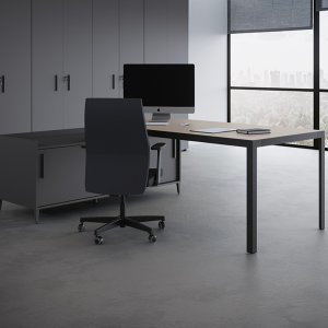Bureau de direction D1 avec plan en verre