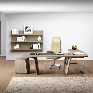 Bureau Larus de Della Rovere en verre