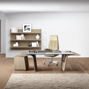Plateau en verre extra-clair du bureau Larus