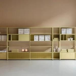 Line System d'Elisa Ossino en acier ocre