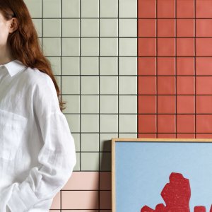 Mur et sol en céramique modulaire Din de Mutina