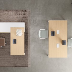 Strate de grès cérame sur verre du bureau Planeta