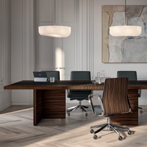 Bureau de direction e-10 photographié comme une scène complète