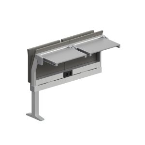Banc E5000 de rangée intermédiaire avec assise rabattable