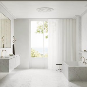 Bec Icona à large courbe au-dessus du lavabo