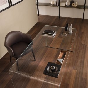 Poste de direction avec le bureau en verre Rialto