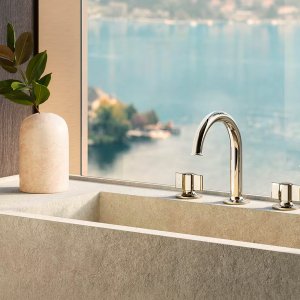 Thermostatique de douche Flora avec inverseur, finition Matt Gun Metal
