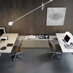 Bureau de direction Air Desk, design Pinuccio Borgonovo