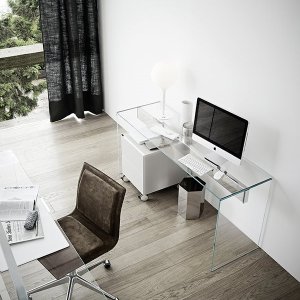 Air Desk 1 posé sur le système de rangement Air Unit