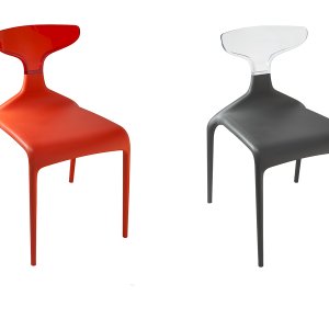 Cyber Punk-P en simili sur tabouret haut